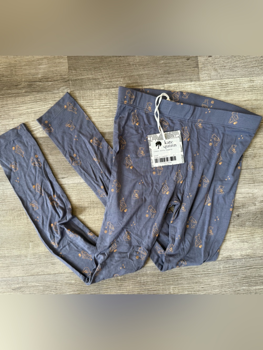 kate quinn girls size 8 years bamboo leggings new nwt Winnie the Pooh